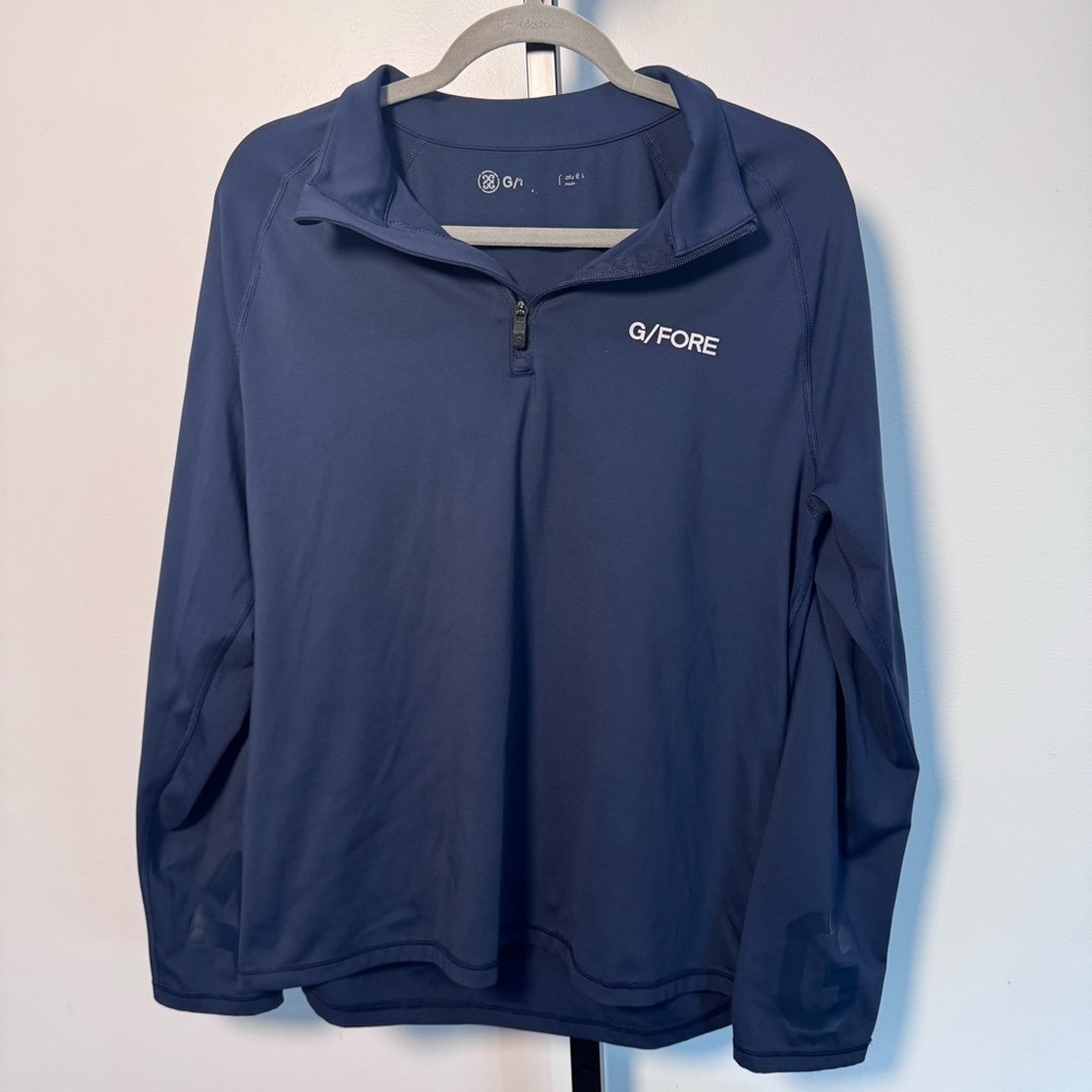 G/FORE Navy Quarter-Zip Pullover men Large